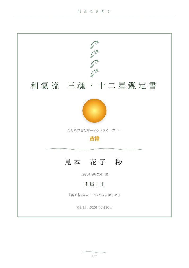 花子様 表紙ページ