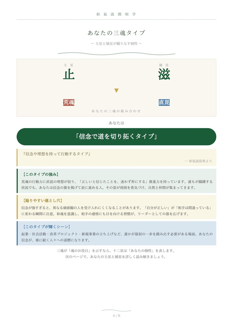 花子様 三魂タイプページ